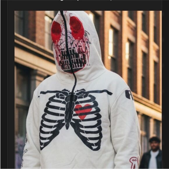 SBE Skeleton Graphic Hoodie 003 men size M - Picture 1 of 14
